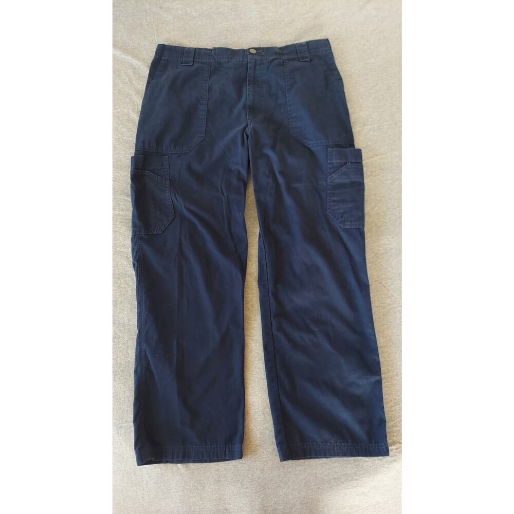 Carhartt Men Utility Carpenter Work  Pants Sz L Navy Blue